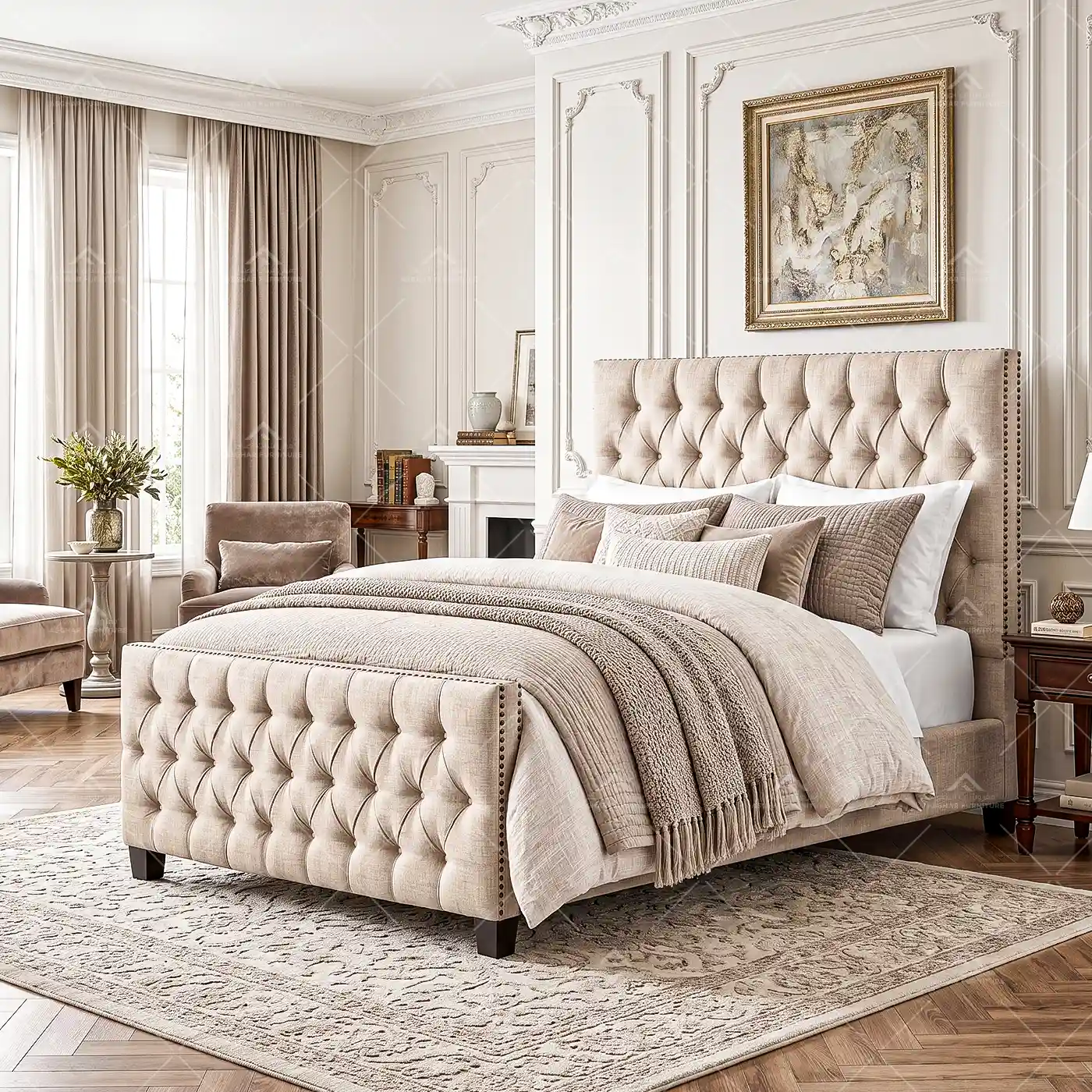 Amul Tufted Bed - Combo Deal