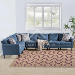 7 Piece Fabric Sectional Sofa 4 1 1