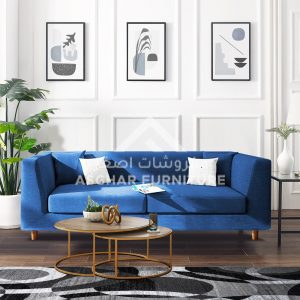 Aeron Superior Minimalist Sofa Blue