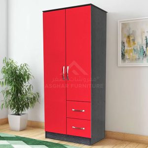 Caddo 2 Door Wardrobe Red