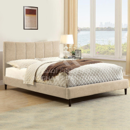 Dusi Platform Bed Beige