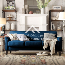 Hollis Classic Minimalist Sofa Blue