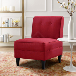 Marinera Premium Armless Chair Red