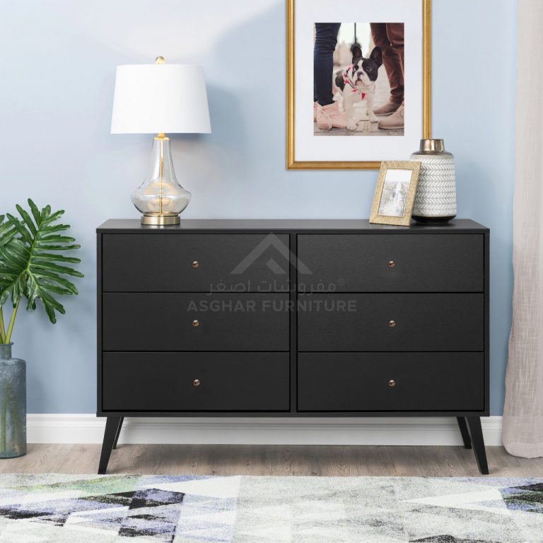 Black and deals grey dresser