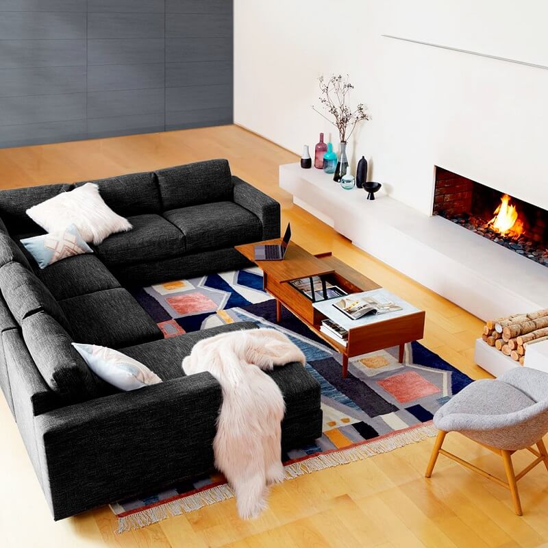 Creek L Shape Sectional Sofa - Asghar Furniture: Shop Online Home