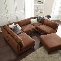 delsea modular sofa brown colour