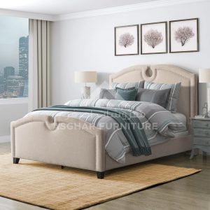 Knox Velvet Grey Upholstered Bed – WoodPeckerz Furniture