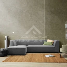 sapphire L shaped sofa set grey