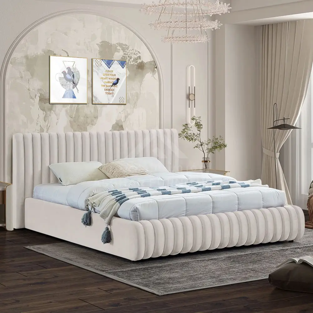 Galeno Velvet Bed | Luxurious and Customizable