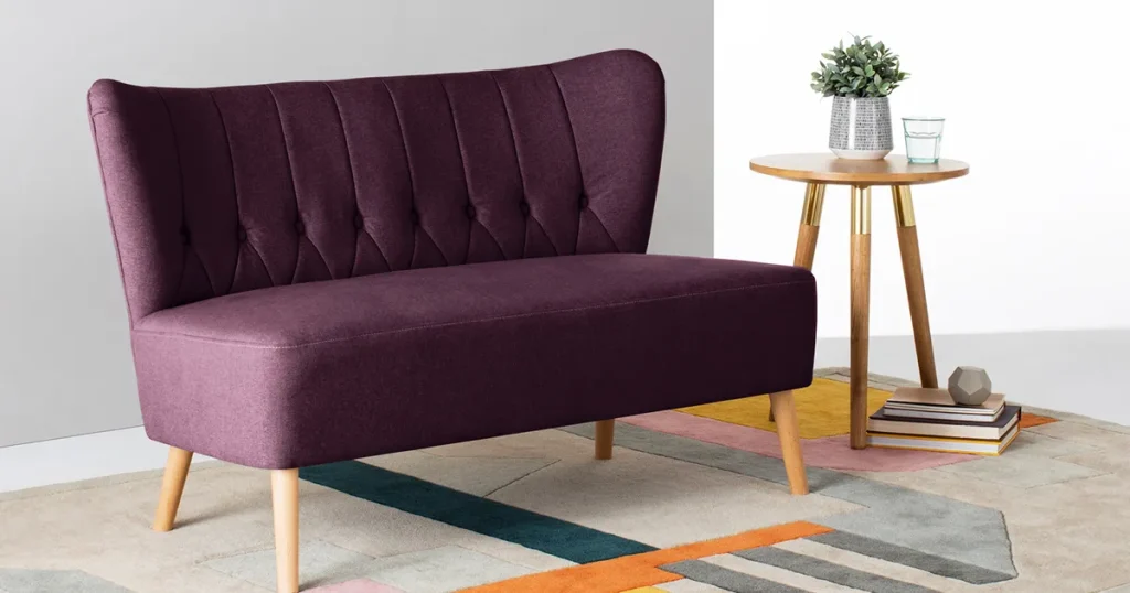 sofa purple colour