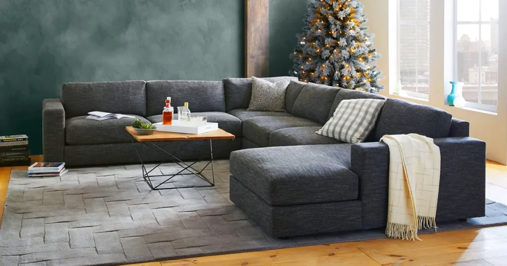 sofa set gray in colour