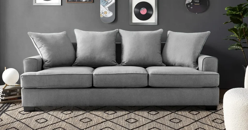 sofa set gray colour