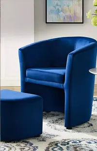 arm chair blue